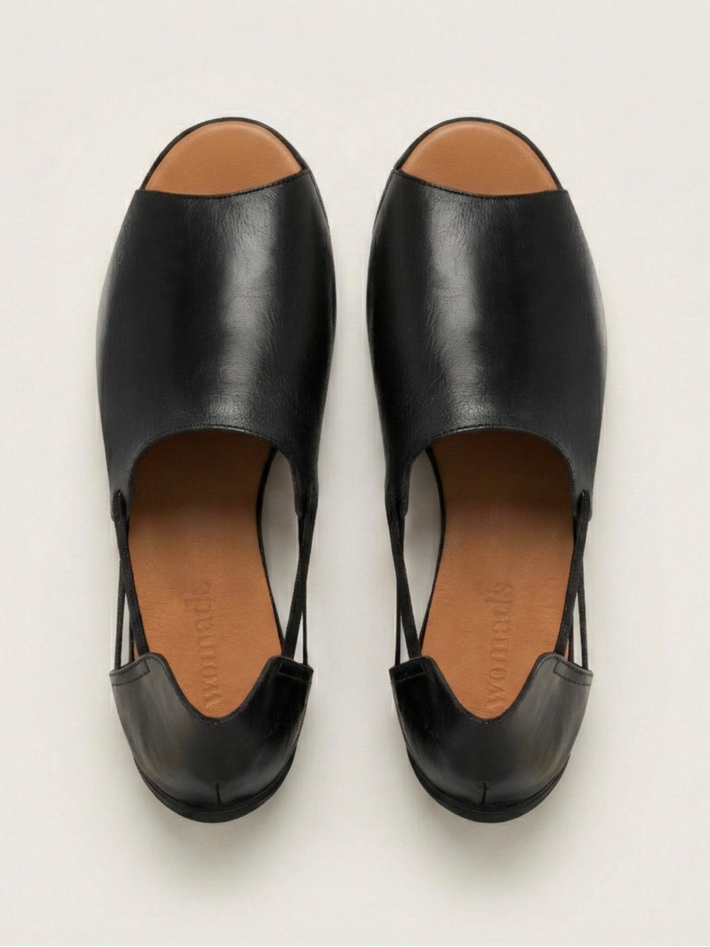 Womads Jet Black Peep Toes
